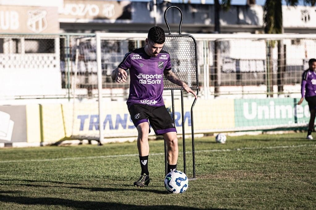 Ceará durante treino (Foto: Gabriel Silva/Ceará SC)
