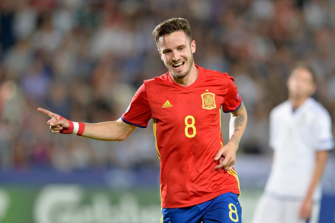 Saúl Ñíguez em ação pela Espanha