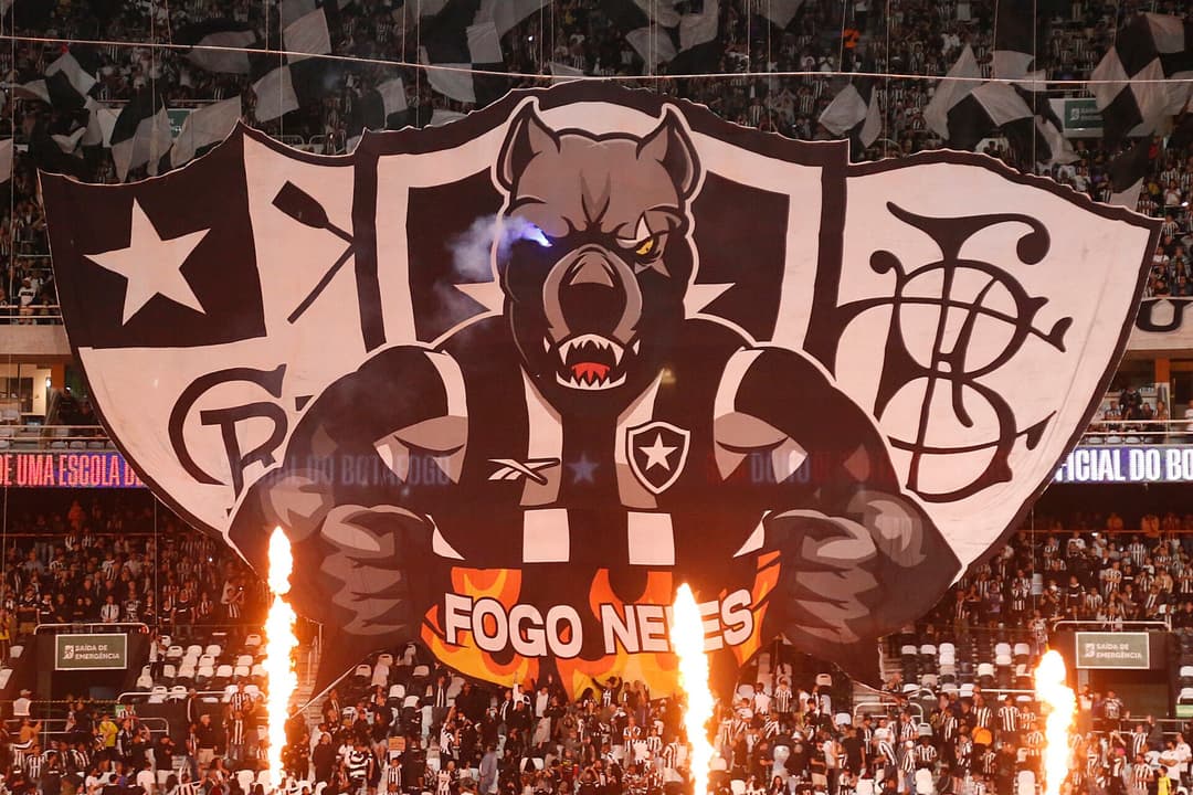 Torcida do Botafogo no Niton Santos (Foto: Vítor Silva/Botafogo)
