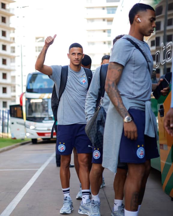 Jogadores do Bahia a caminho do Maião (Foto: divulgação / EC Bahia)