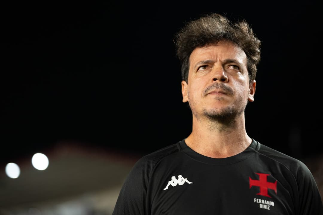 Diniz, técnico do Vasco, no jogo contra o Atlético-MG