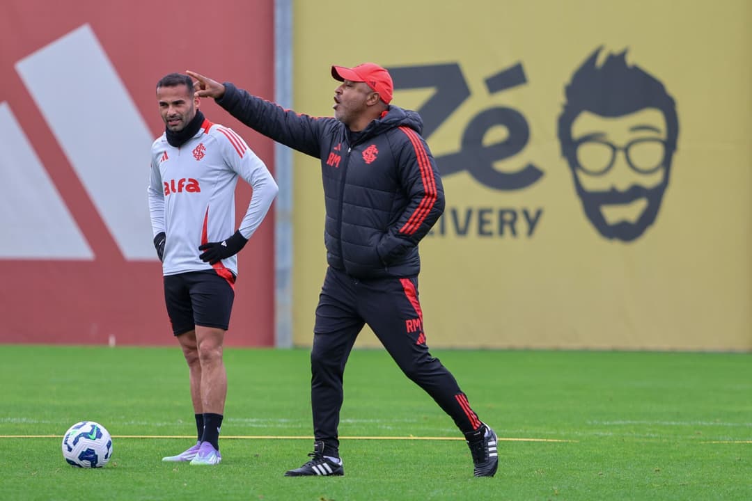 Thiago Maia e Roger Machado, do Internacional