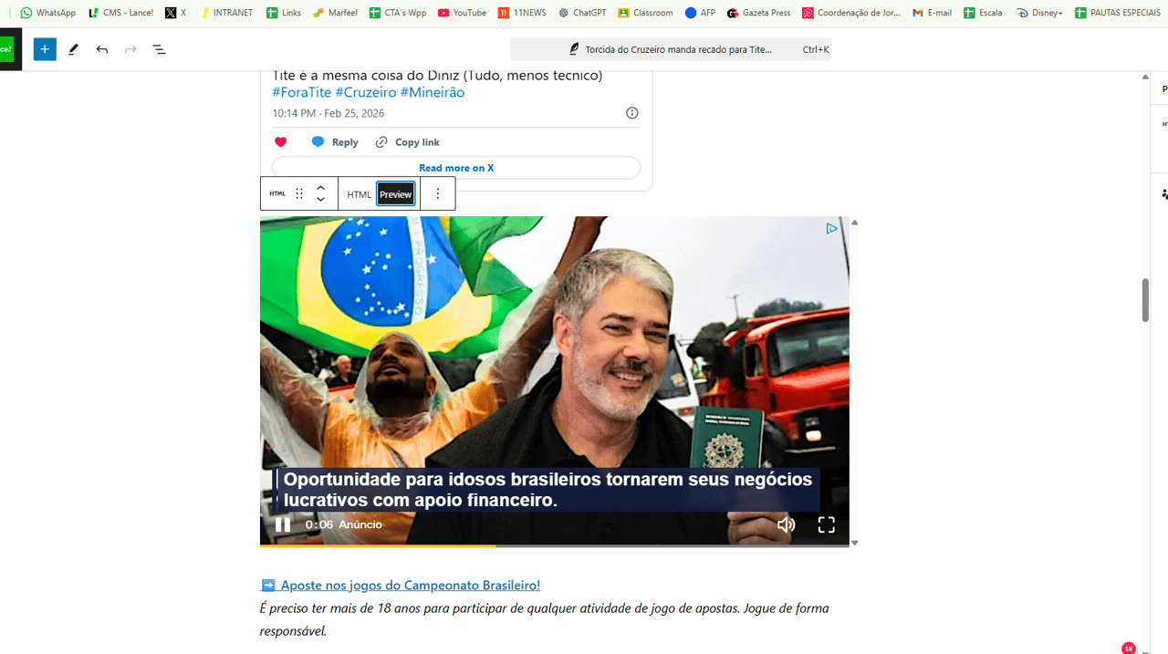 Marlon Freitas vira alvo da torcida do Palmeiras: 'Urgente'