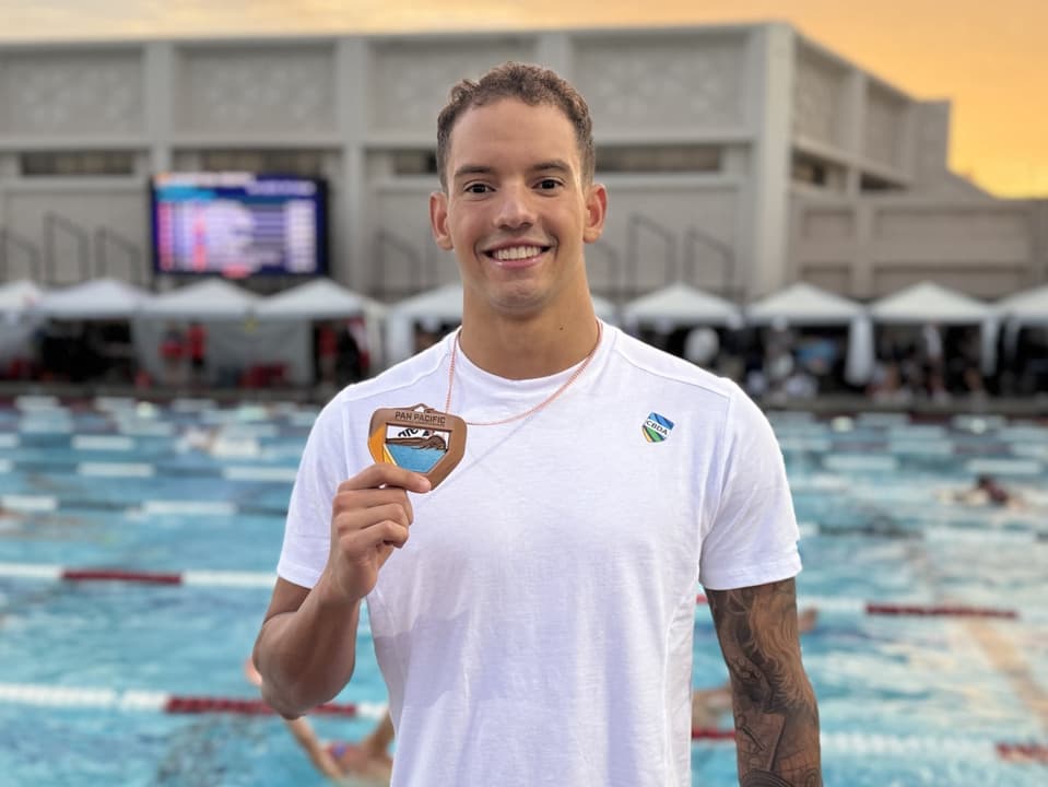 Guilherme Caribé é bronze e marca o melhor tempo da carreira no Pan-Pacífico