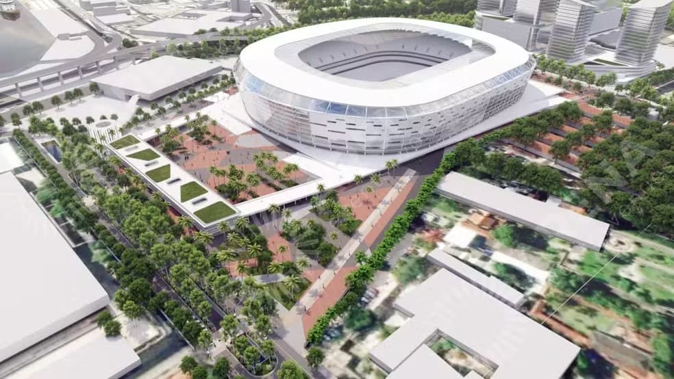 Novo estádio do Flamengo no Gasômetro: confira as imagens do projeto.