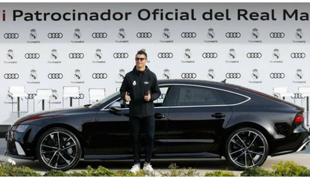 Carros de jogadores de futebol do Real Madrid estão à venda na internet