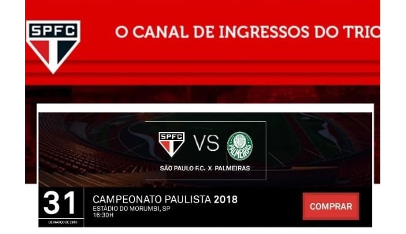 Ingressos Corinthians x São Paulo final Campeonato Paulista