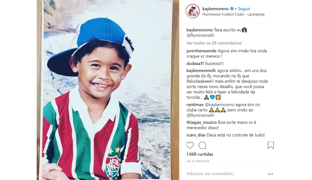 Foto de jogador na infância com camisa do Fluminense viraliza em post de  clube na Índia; entenda, fluminense