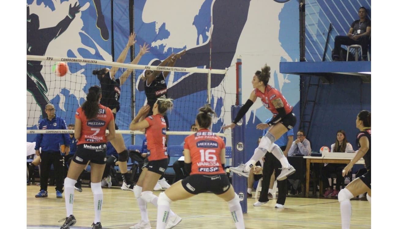 Sesi-Bauru vence o Pinheiros fora de casa e larga na frente na final,  campeonato paulista de vôlei feminino 2022 transmissão 