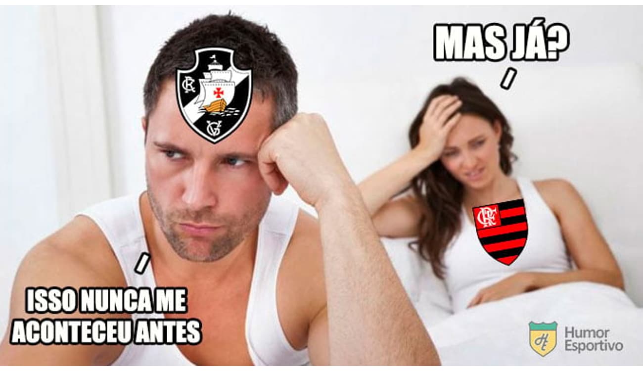 Vasco sofre goleada do Flamengo e vira 'piada' na web; memes