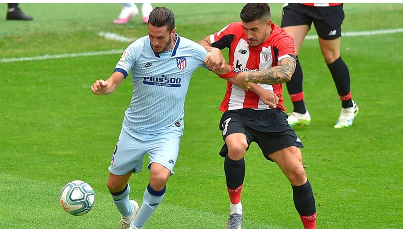 Athletic Bilbão é dominante e, no duelo direto, vence o Atlético de Madrid