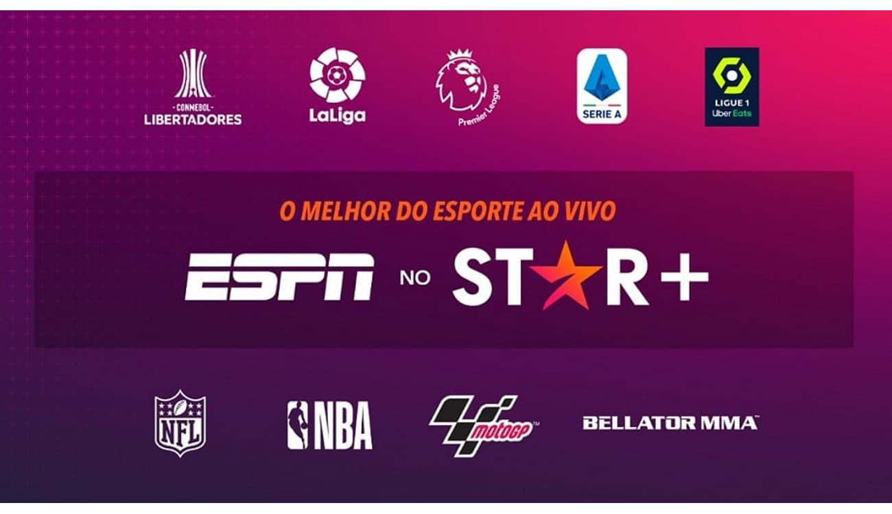 Eventos exclusivos Star+, NFL, Finais do US Open e Europa