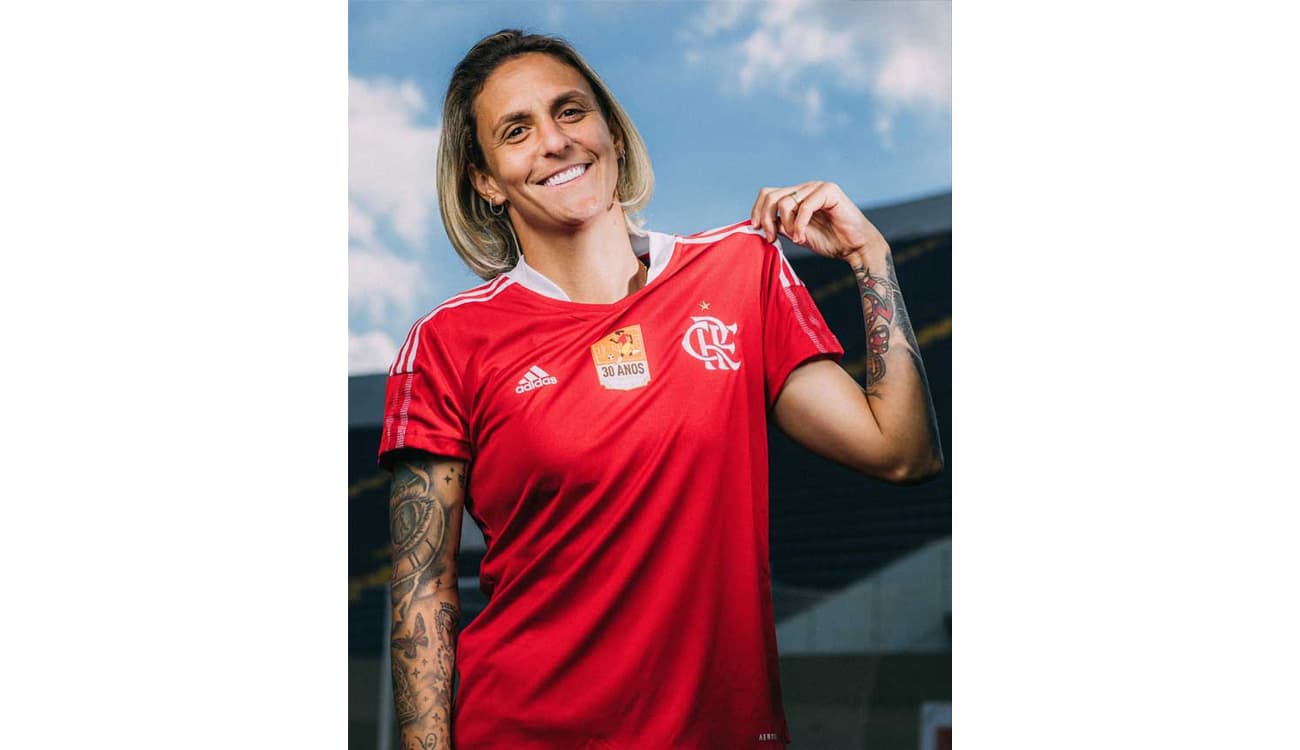 Camisa do Flamengo adidas 30 anos da Copa - Feminina