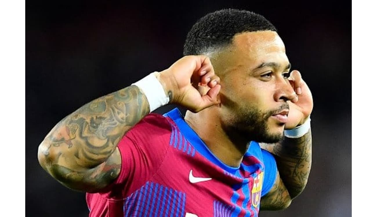 Doha, Qatar. 03rd Dec, 2022. Memphis Depay da Holanda, comemora o