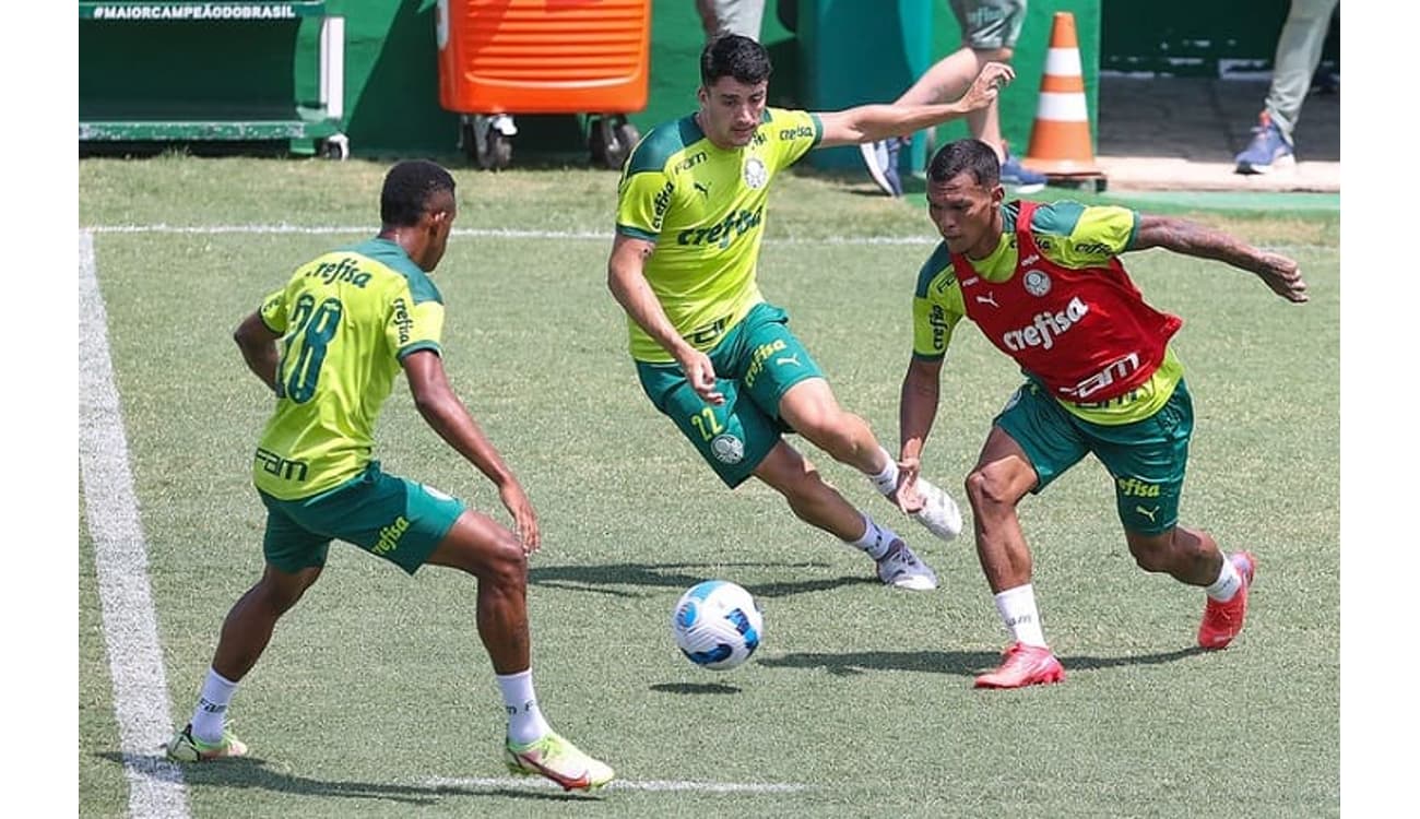 Em retomada física e técnica, Palmeiras repete escalação do time titular  após três meses - Lance!