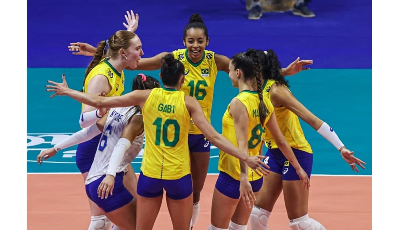 Brasil vence a Sérvia de virada no tie-break pela Liga das Nações de vôlei