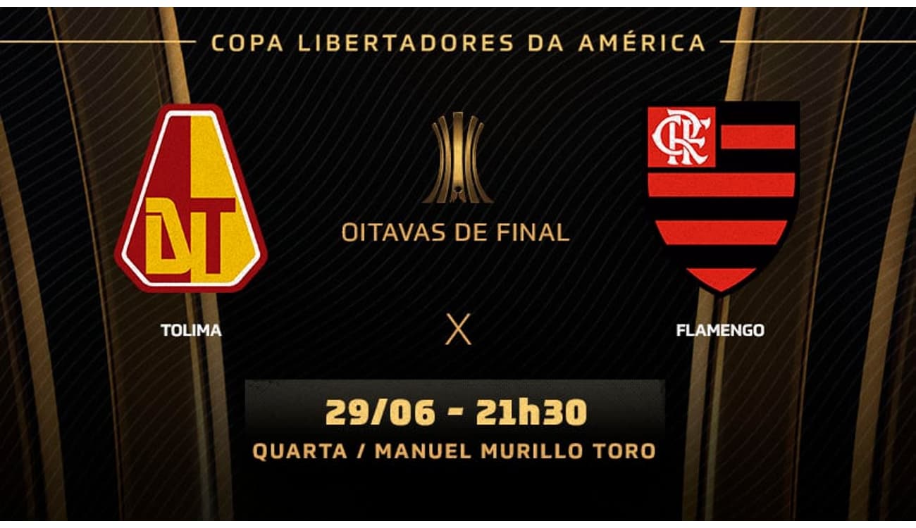 Flamengo x Tolima  CONMEBOL Libertadores - AO VIVO 