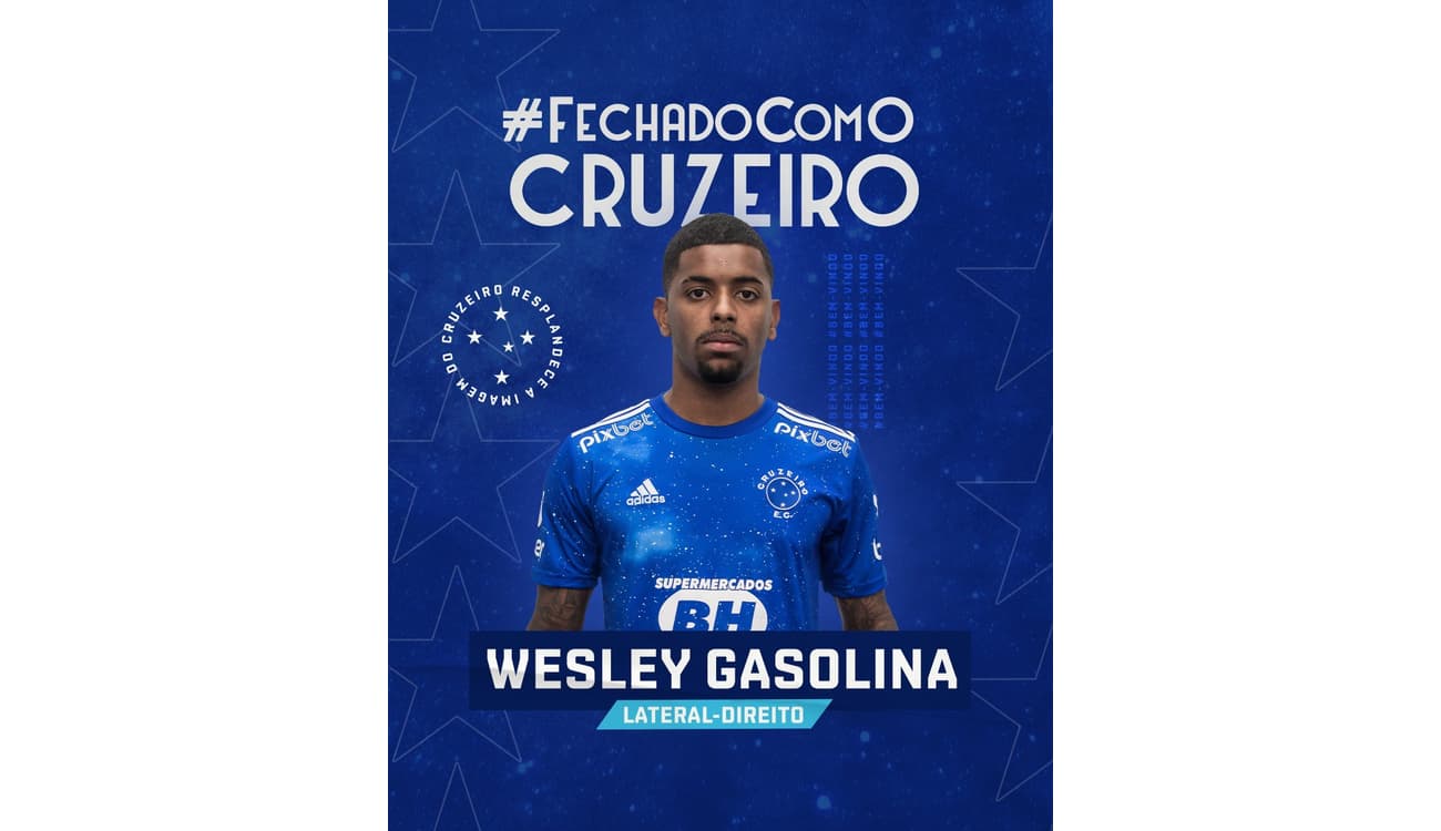 Cruzeiro perto de anunciar Wesley Gasolina, que pertence à
