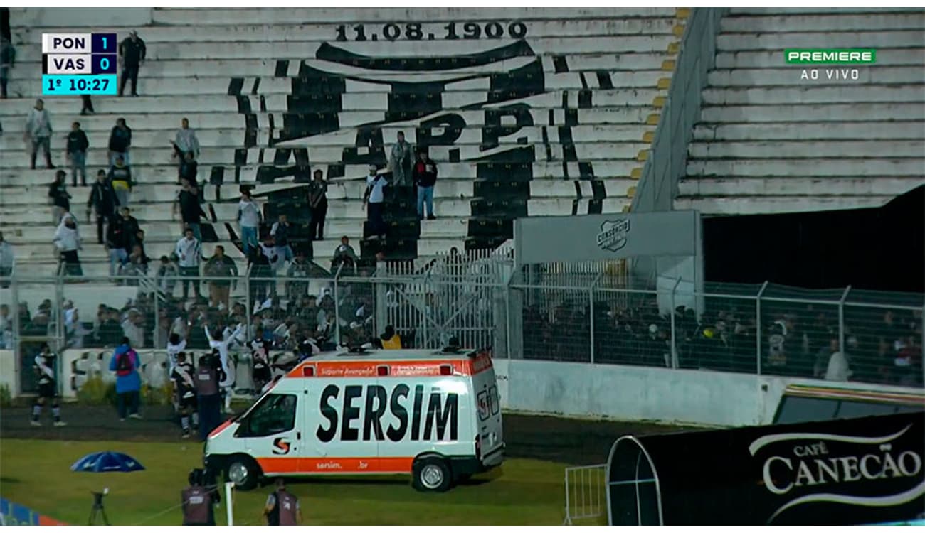 Ponte_Preta - 49 minutos Fim de jogo. A Macaca perdeu pelo placar