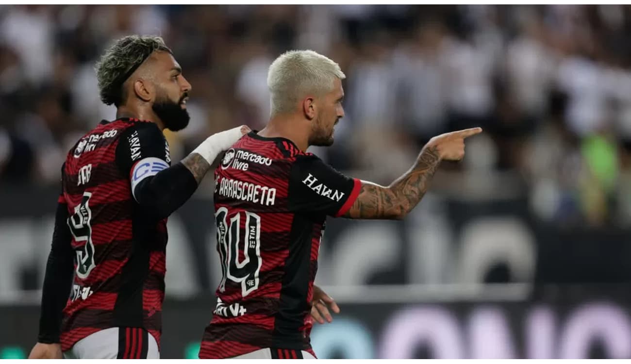 Absolvidos no STJD, Arrascaeta e Gabigol podem jogar contra o