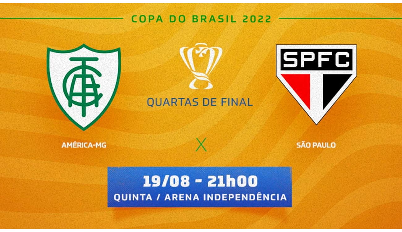 América-MG x São Paulo: veja onde assistir ao jogo desta quinta (18)
