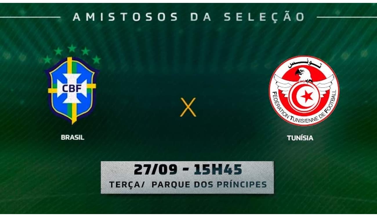 Brasil x Tunísia ao vivo; saiba horário e onde assistir ao jogo online ·  Notícias da TV