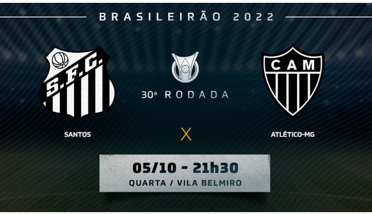 Atlético-MG x Santos: onde assistir ao vivo, prováveis escalações