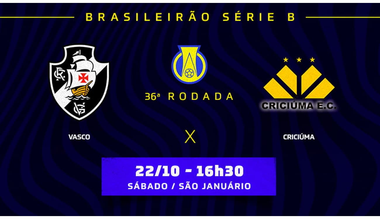 Vasco x Criciúma: onde assistir, prováveis times e desfalques do jogo da Série  B - Lance!