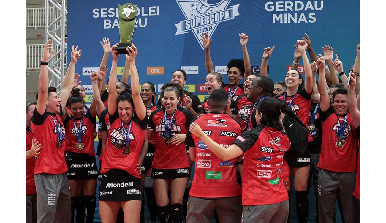 Sesi Bauru vence o Minas e conquista a Supercopa Feminina de Vôlei -  Superesportes