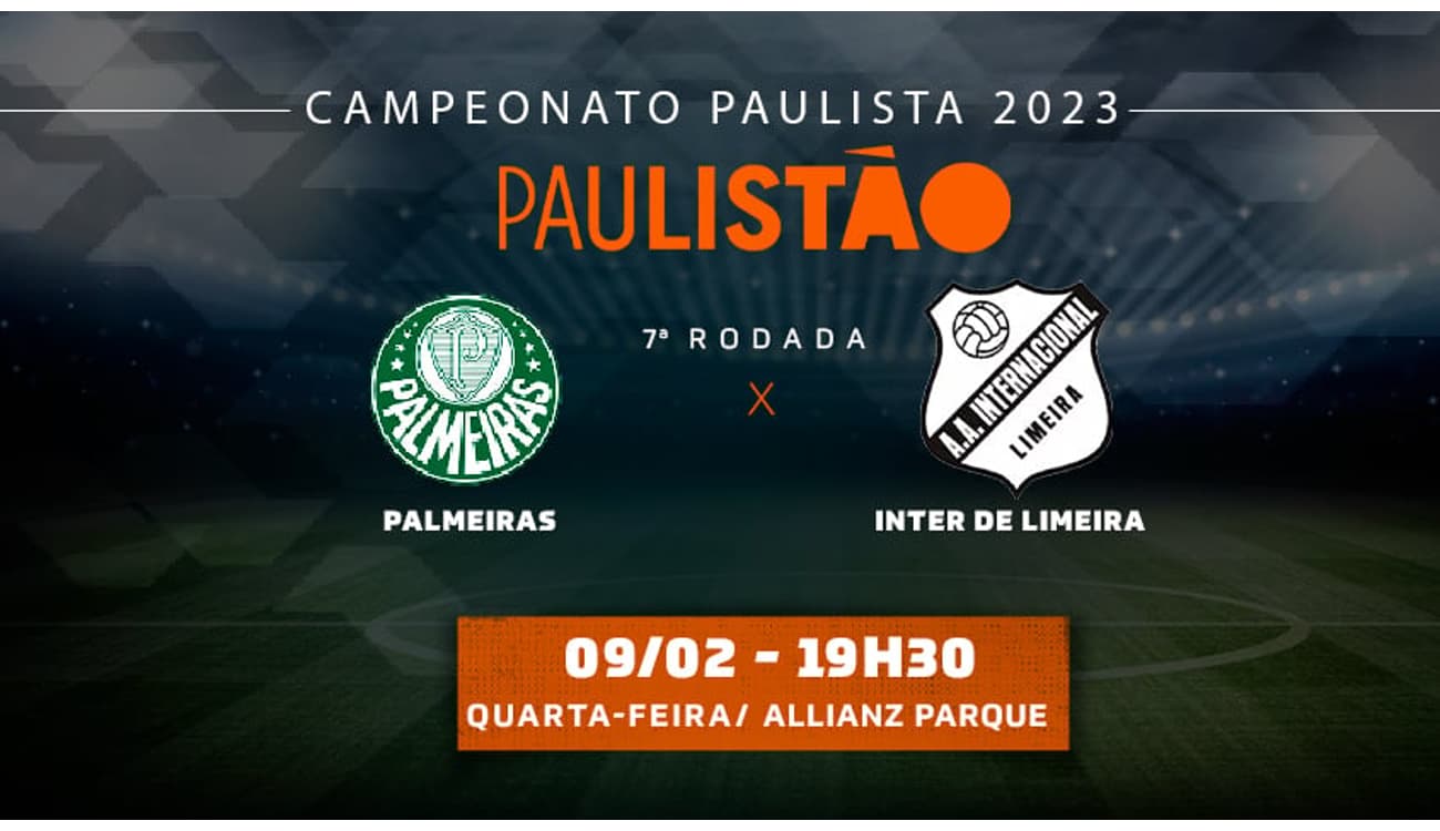 Palmeiras x Internacional: que horas é o jogo hoje, onde vai ser e mais