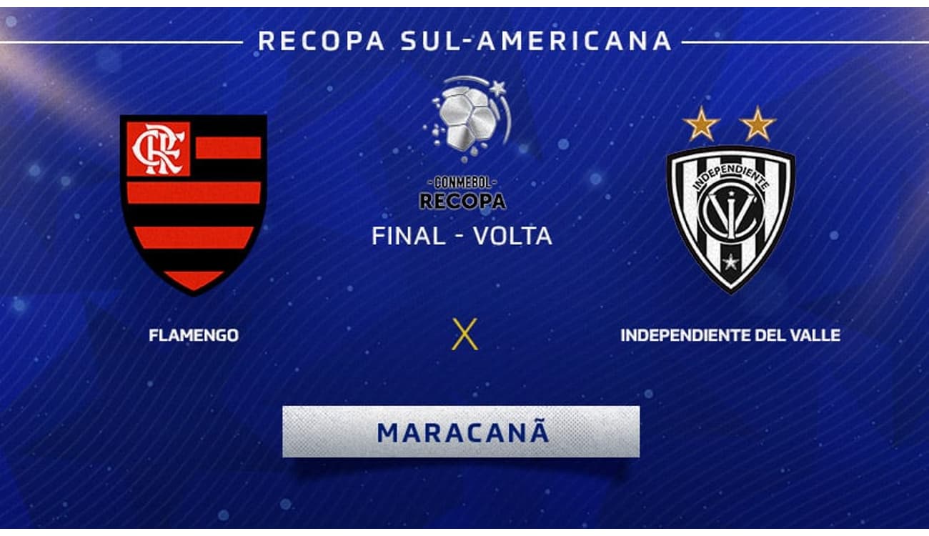 Conmebol marca jogos entre Flamengo e Del Valle pela Recopa Sul