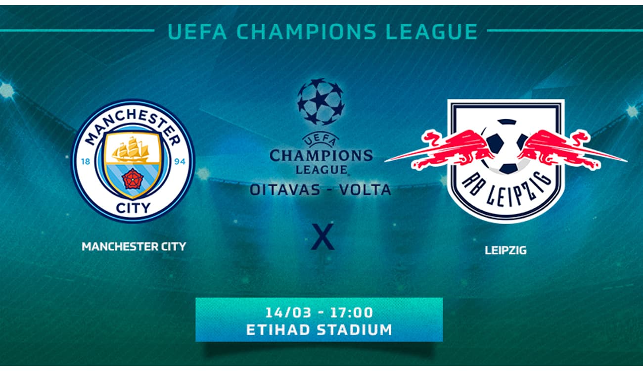 RB Leipzig x Manchester City: veja onde assistir ao jogo da Champions