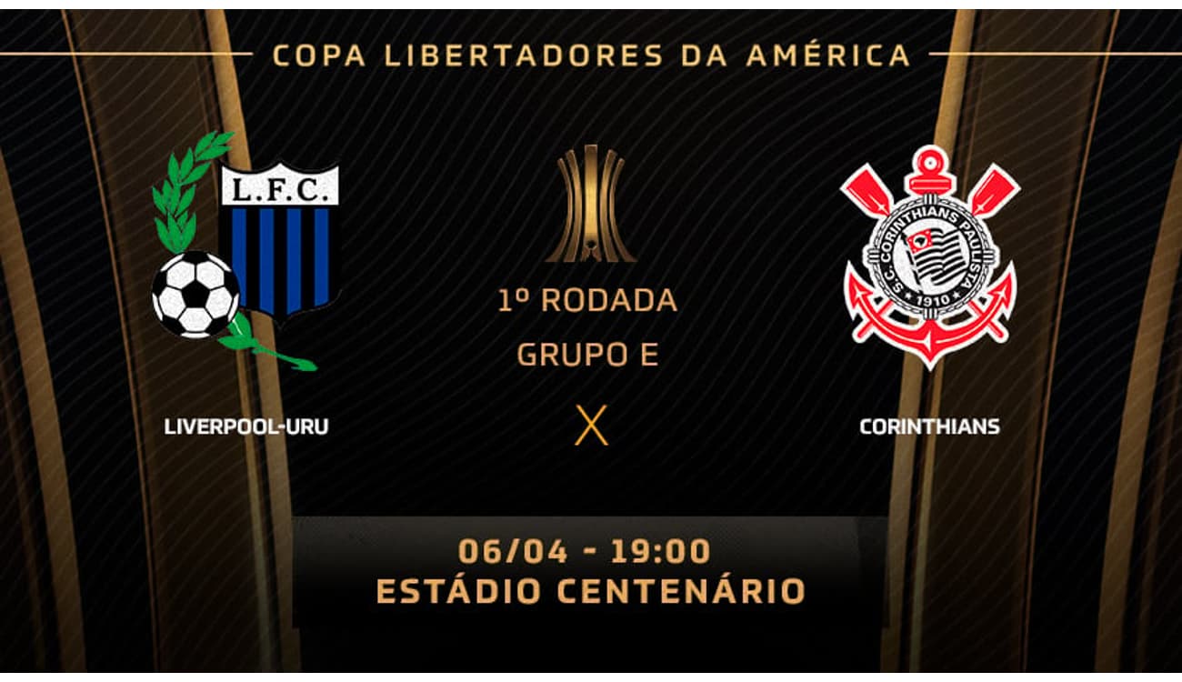 Corinthians encara o Liverpool-URU na estreia da Libertadores