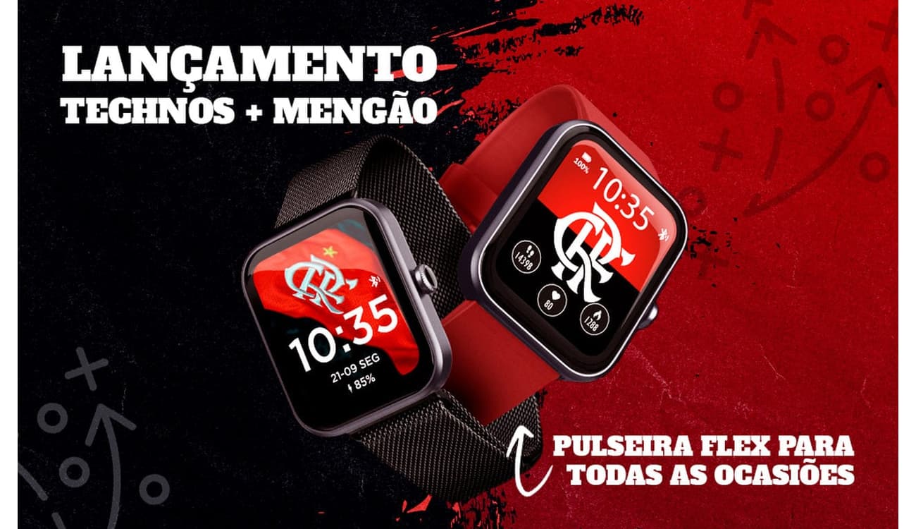 Smartwatch Flamengo Technos Connect Sports - flamengo