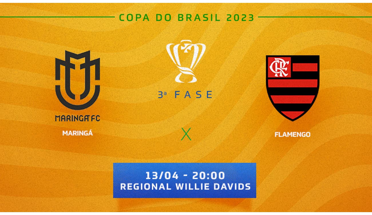 Maringá x Flamengo ao vivo e online, onde assistir, que horas é