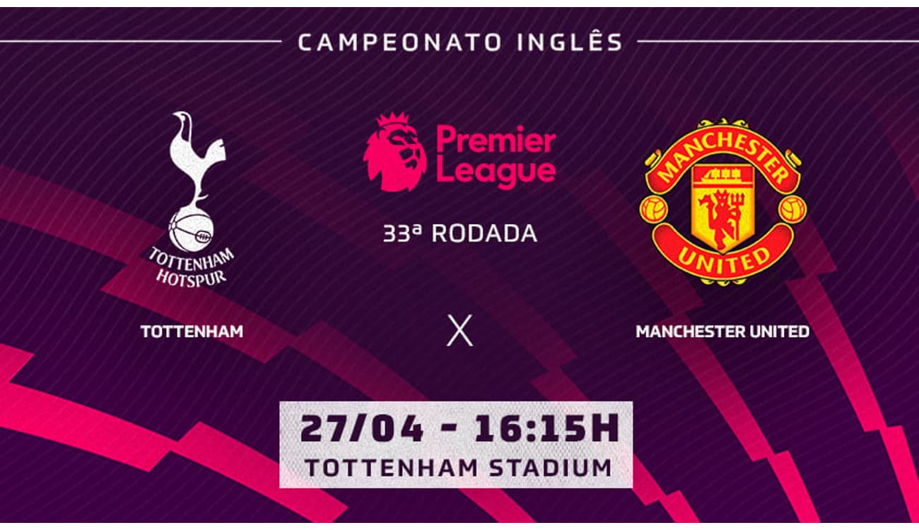 🔴TOTTENHAM X MANCHESTER UNITED ( EM DIRETO ) PREMIER LEAGUE