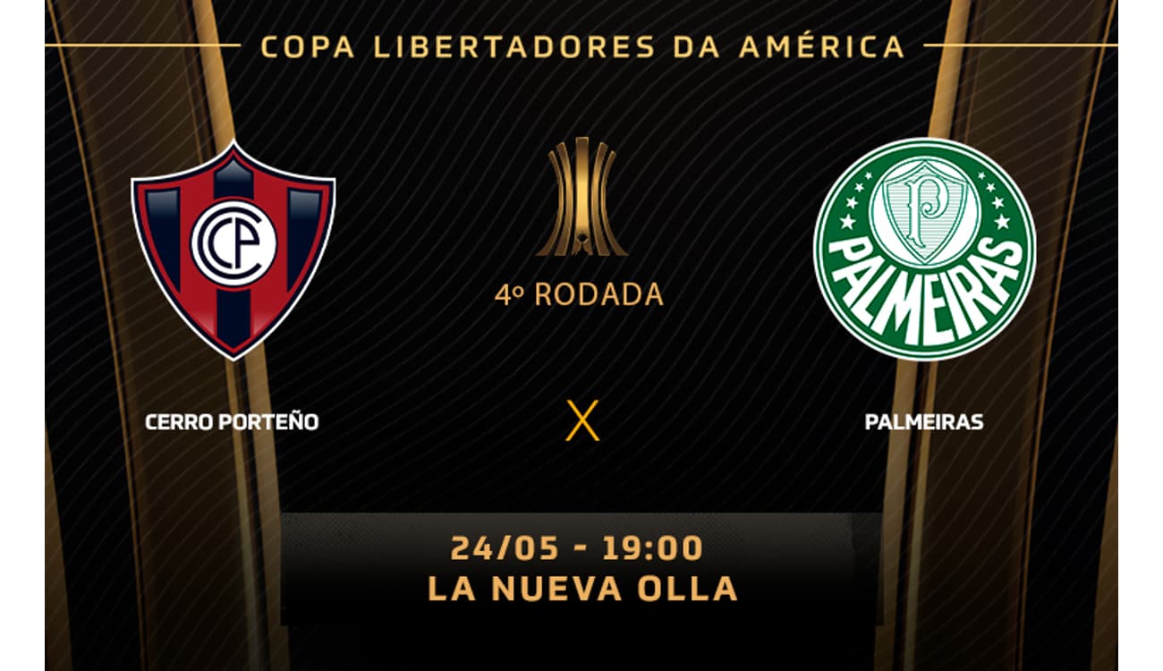 Cerro Porteño x Palmeiras ao vivo e online, onde assistir, que horas é,  escalação e mais da Copa Libertadores