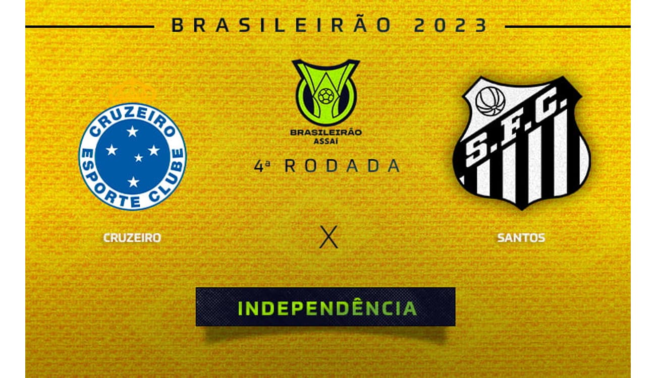 Cruzeiro x Santos: onde assistir à partida pelo Brasileirão