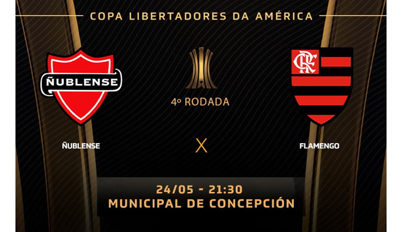 Veja lista de relacionados do Flamengo para jogo contra Ñublense