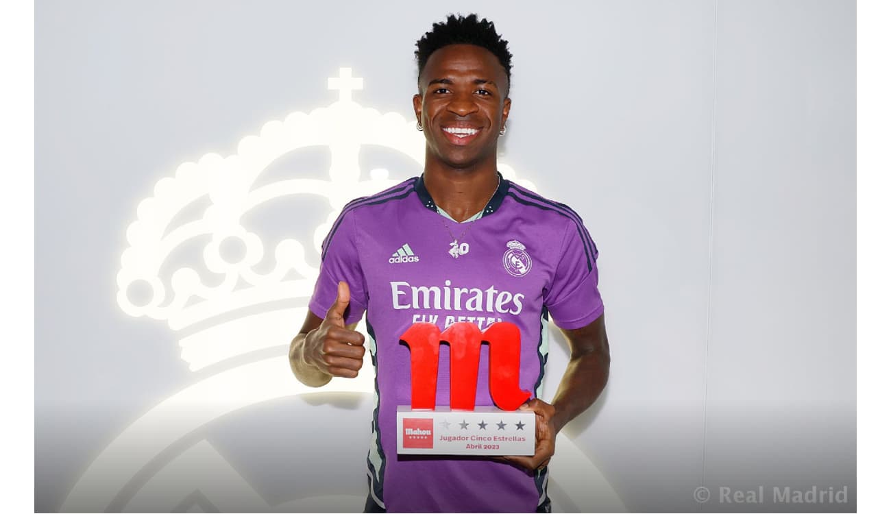 Destaque no clássico, Vinicius Junior é eleito o melhor jogador do Real  Madrid em fevereiro, futebol espanhol