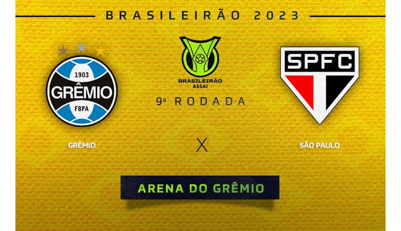 Grêmio x São Paulo: onde assistir e prováveis escalações