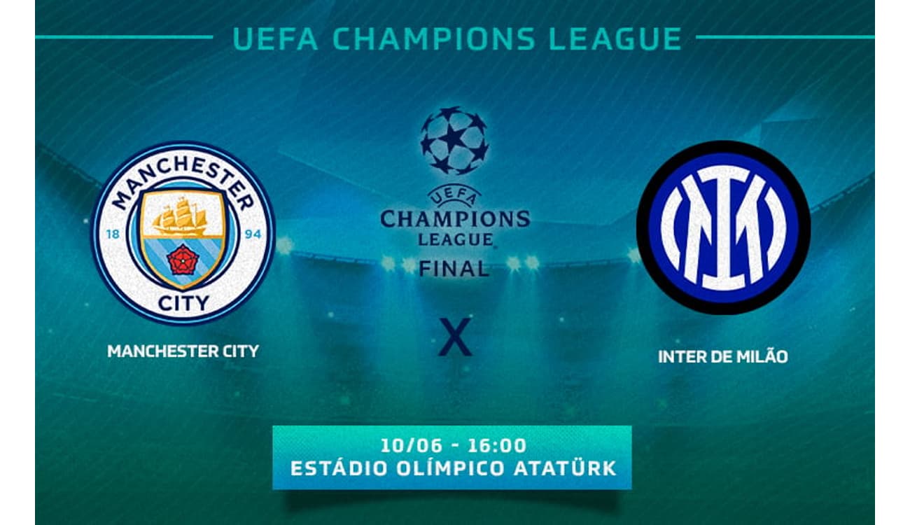Onde ver a final da Champions League? Vai passar no SBT? Saiba tudo sobre o  jogo entre Manchester City x Inter de Milão - Lance!