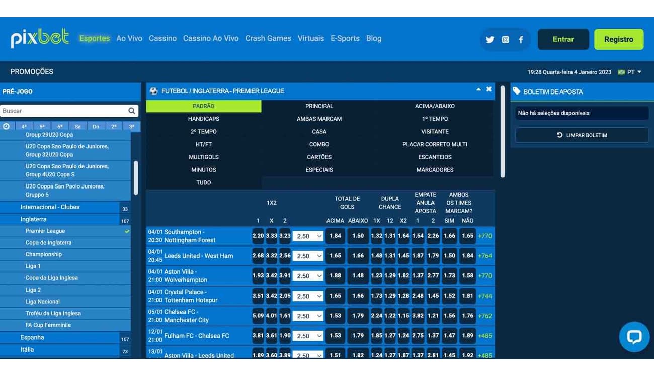 Guia Completo sobre o Mercado de Apostas 1X2 & 1° Gol na Pixbet