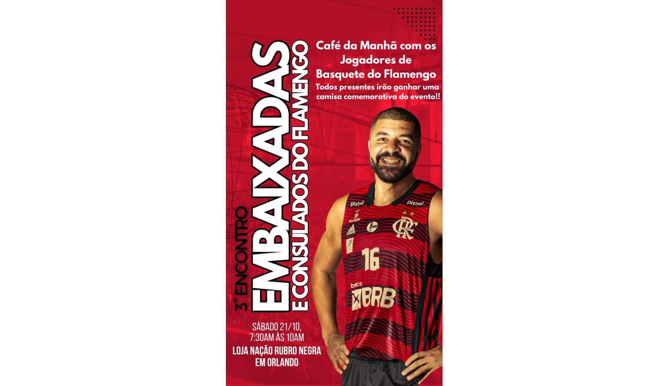 Flamengo fará jogo de pré-temporada contra o Orlando Magic