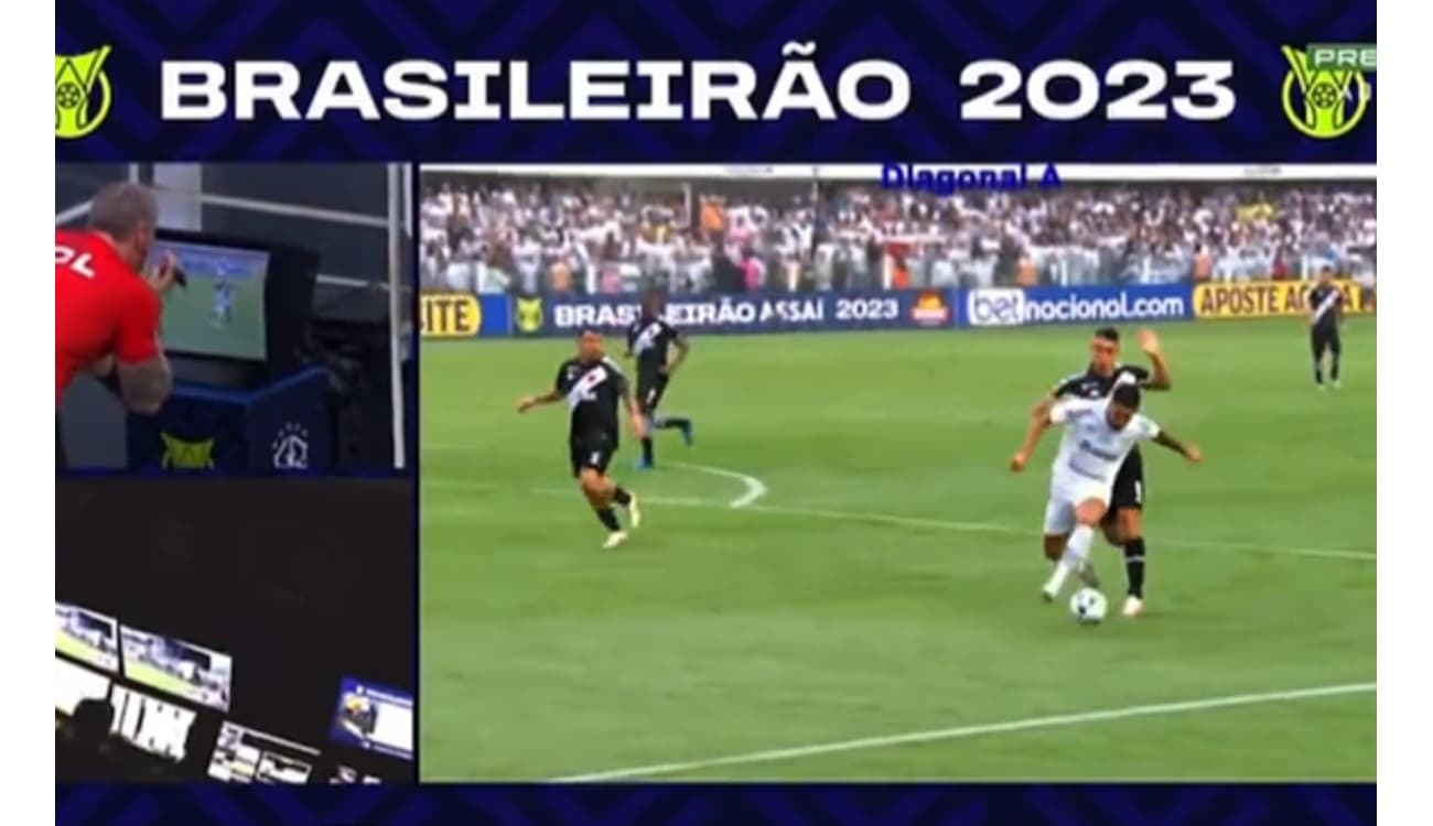 Vasco promete ir à CBF reclamar de pênaltis não marcados contra o Santos;  veja vídeos, vasco