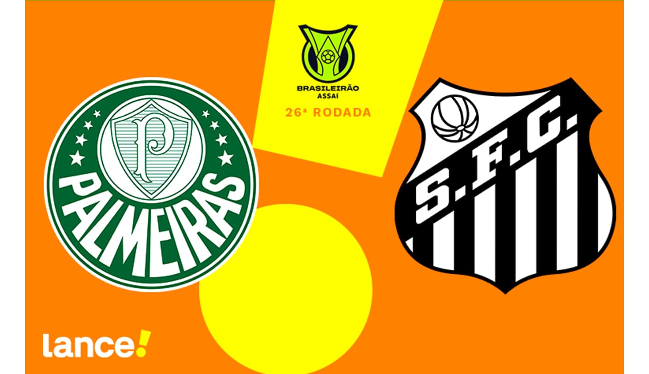 Palmeiras x Santos: onde assistir ao vivo, horário e escalações, brasileirão série a