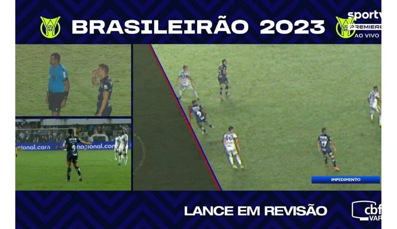 VAR tem primeira impressão de lance legal em gol anulado do