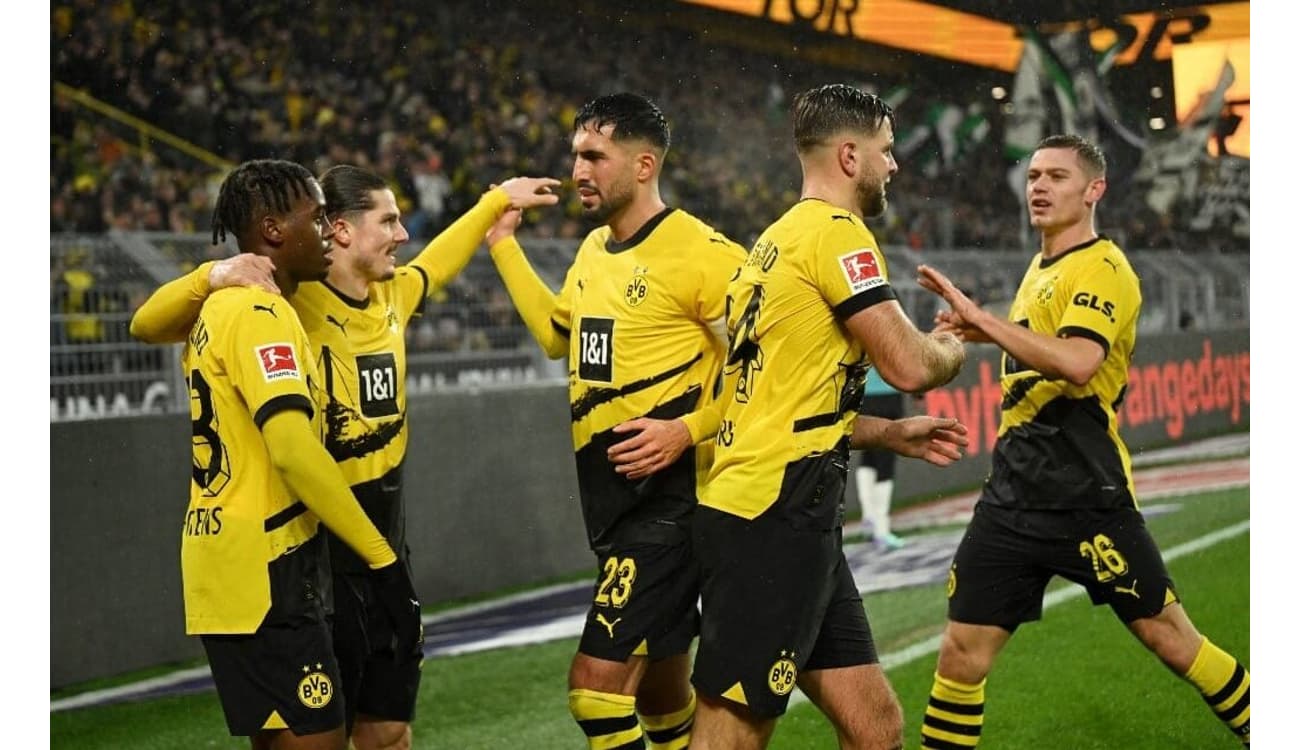 A tabela de classificação da Bundesliga após a vitória do Borussia