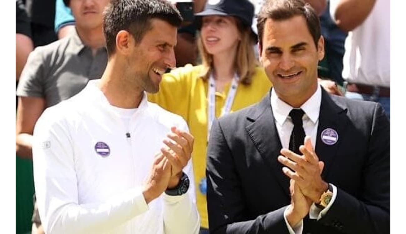 Bola Amarela on X: Novak Djokovic não deixou Roger Federer sem resposta!   / X