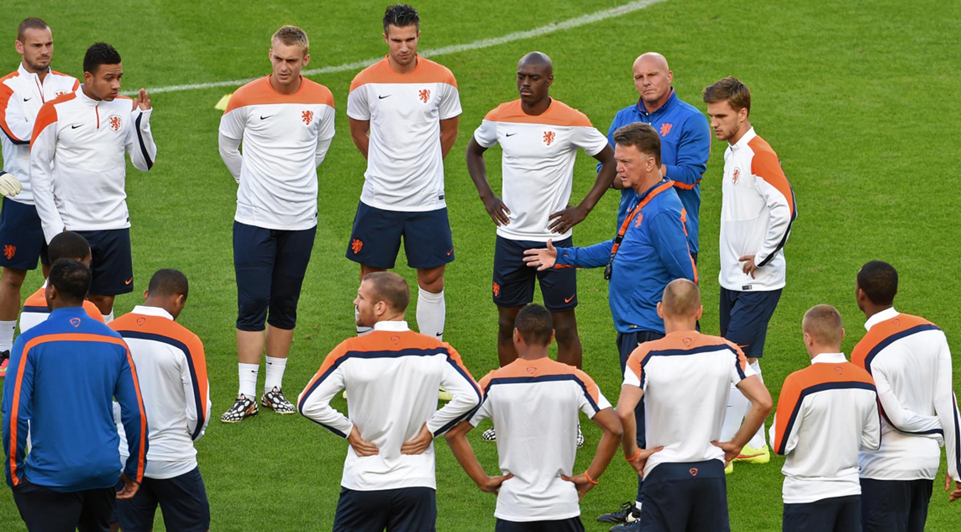 Treino da seleção holandesa (Foto: William West/AFP)